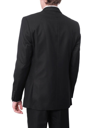 Raphael Bestselling Items Raphael Slim Fit Solid Black Two Button Suit