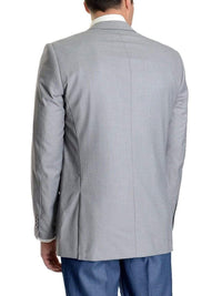Thumbnail for Raphael Slim Fit Light Heather Gray Two Button Blazer Suit Jacket - The Suit Depot