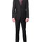 Raphael BLAZERS Raphael Slim Fit Solid Black Two Button Blazer Sportcoat
