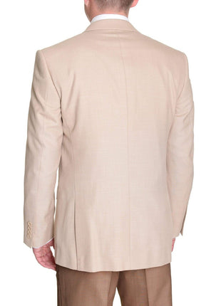 Raphael Slim Fit Solid Tan Two Button Blazer Sportcoat - The Suit Depot
