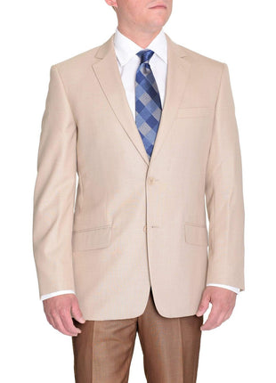 Raphael Slim Fit Solid Tan Two Button Blazer Sportcoat - The Suit Depot