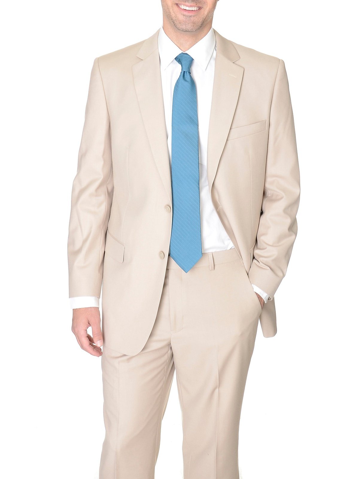 Raphael Raphael Mens Tan Regular Fit Blazer