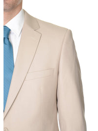 Thumbnail for Raphael Raphael Mens Tan Regular Fit Blazer