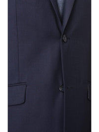 Thumbnail for Raphael SUITS Men's Raphael Regular Fit Solid Blue Two Button 2 Piece Suit Jacket & Pants