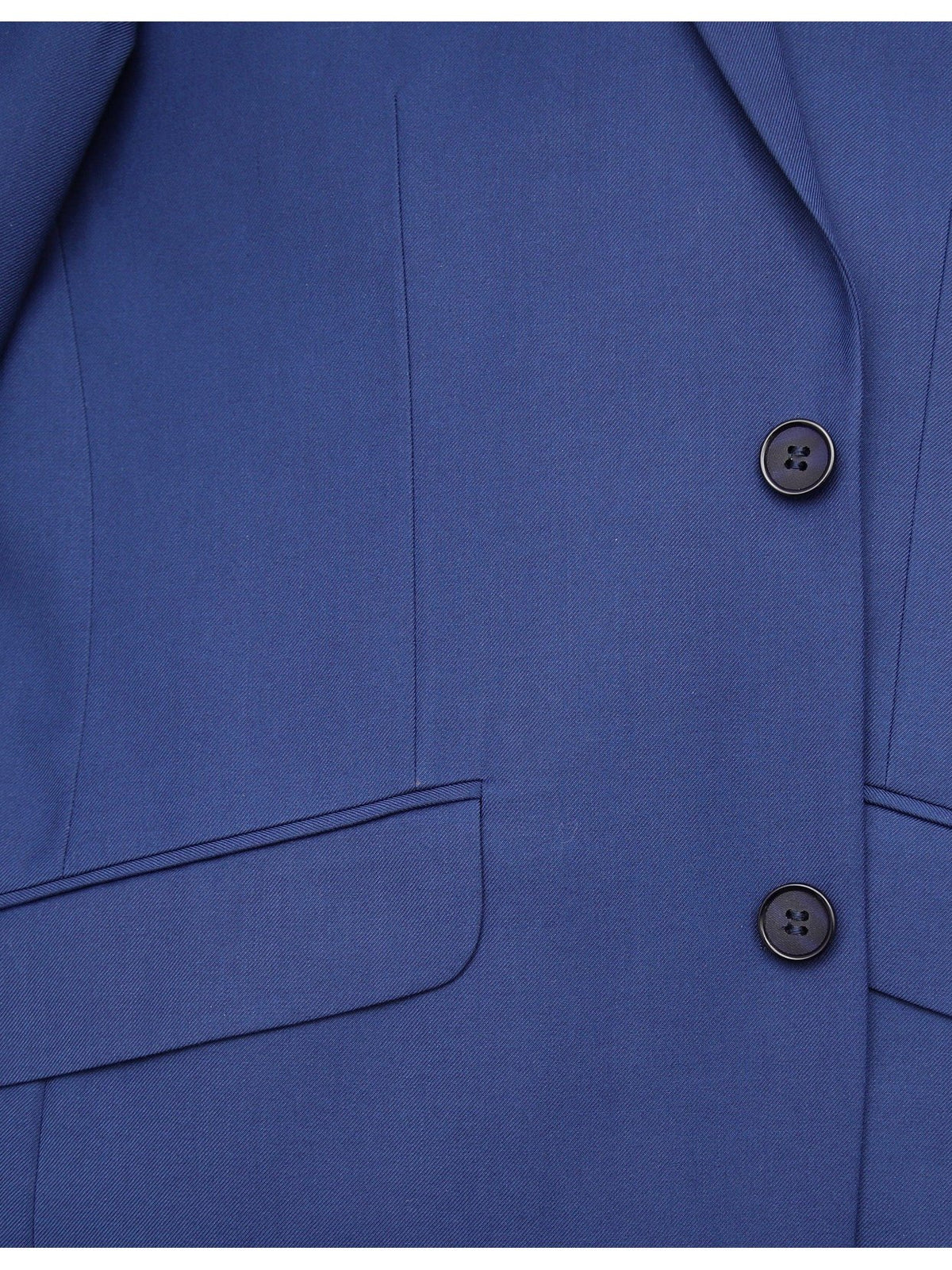 close up of French blue men&#39;s suit buttons