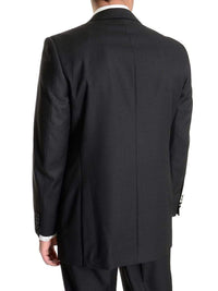 Thumbnail for Raphael Regular Fit Solid Black Two Button Wool Tuxedo Suit - The Suit Depot