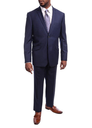 Raphael TWO PIECE SUITS Raphael By Raphael Slim Fit Solid Cobalt Blue Two Button Wool Suit