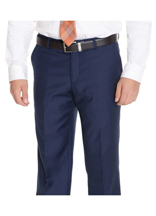 Raphael TWO PIECE SUITS Raphael By Raphael Slim Fit Solid Cobalt Blue Two Button Wool Suit