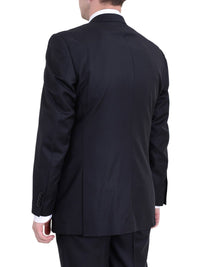 Thumbnail for Raphael TWO PIECE SUITS Raphael Classic Fit Black Tonal Striped Two Button Wool Suit