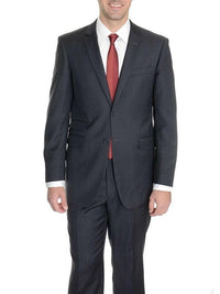 Thumbnail for Raphael TWO PIECE SUITS Raphael Regular Fit Charcoal Gray Two Button Wool Suit