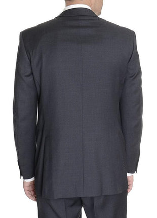 Raphael TWO PIECE SUITS Raphael Regular Fit Charcoal Gray Two Button Wool Suit