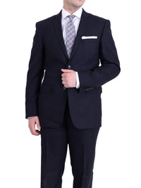 Thumbnail for Raphael TWO PIECE SUITS Raphael Slim Fit Navy Blue Textured Two Button Wool Suit