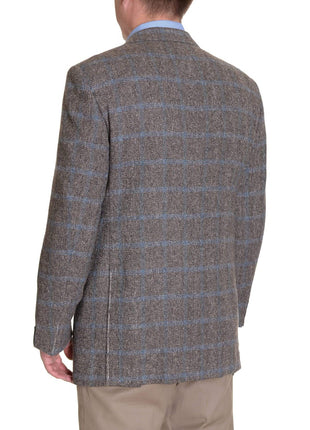 Sartoria Partenopea 40R 50 Brown Plaid Wool Camelhair Cotton Men's Sportcoat - The Suit Depot