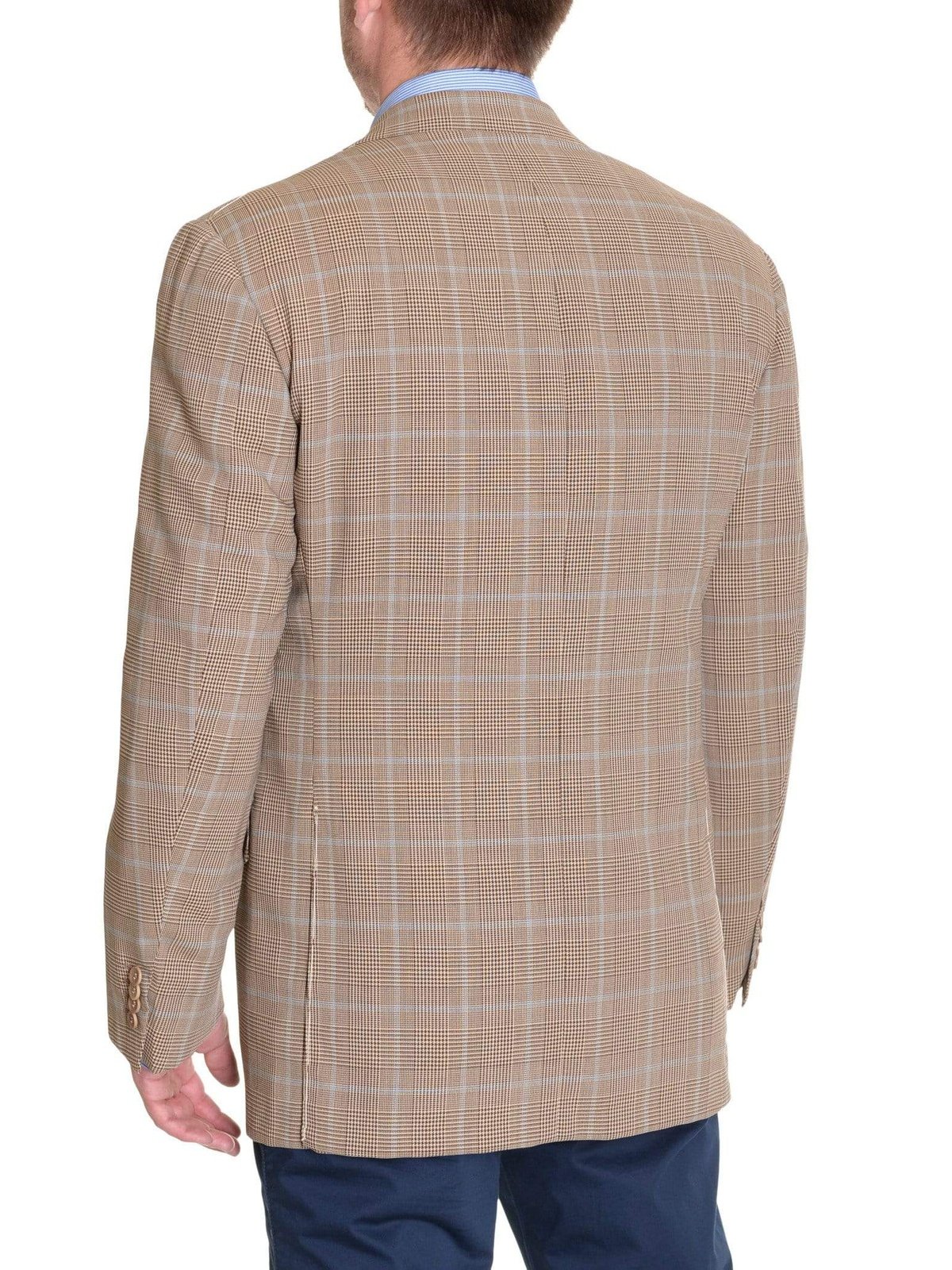 Sartoria Partenopea Italy 40R 50 Brown Glen Plaid Handmade Wool Blazer Sportcoat - The Suit Depot