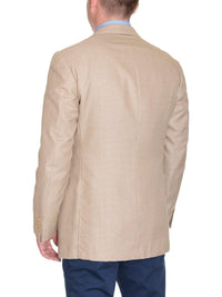 Thumbnail for Sartoria Partenopea Italy 40R 50 Tan Beige Wool Silk Men's Blazer Sportcoat - The Suit Depot