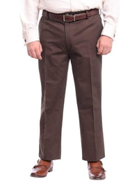 Thumbnail for St. John Bay Pants MVL Brown / 38X32 St Johns Bay Mens 100% Cotton Flat Front Chino Pants