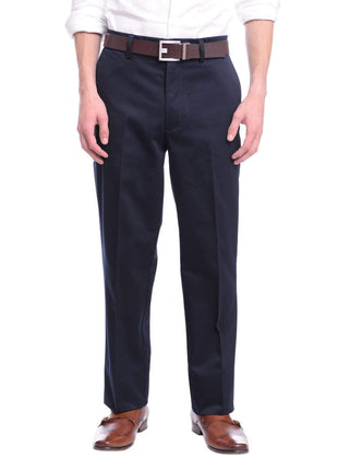 St. John Bay Pants MVL Navy Blue / 30X32 St Johns Bay Mens 100% Cotton Flat Front Chino Pants