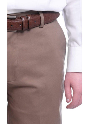 St Johns Bay Mens 100% Cotton Flat Front Chino Pants - The Suit Depot