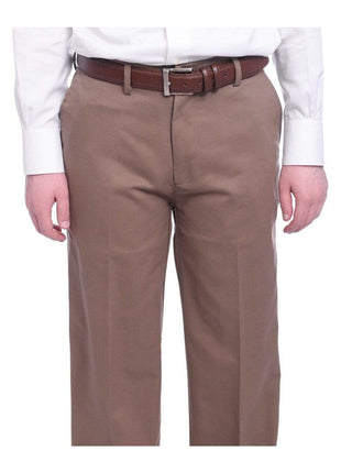 St Johns Bay Mens 100% Cotton Flat Front Chino Pants - The Suit Depot