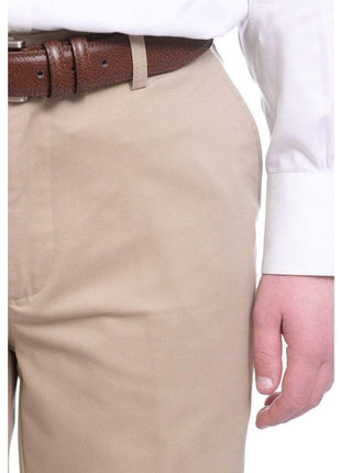 St Johns Bay Mens 100% Cotton Flat Front Chino Pants - The Suit Depot