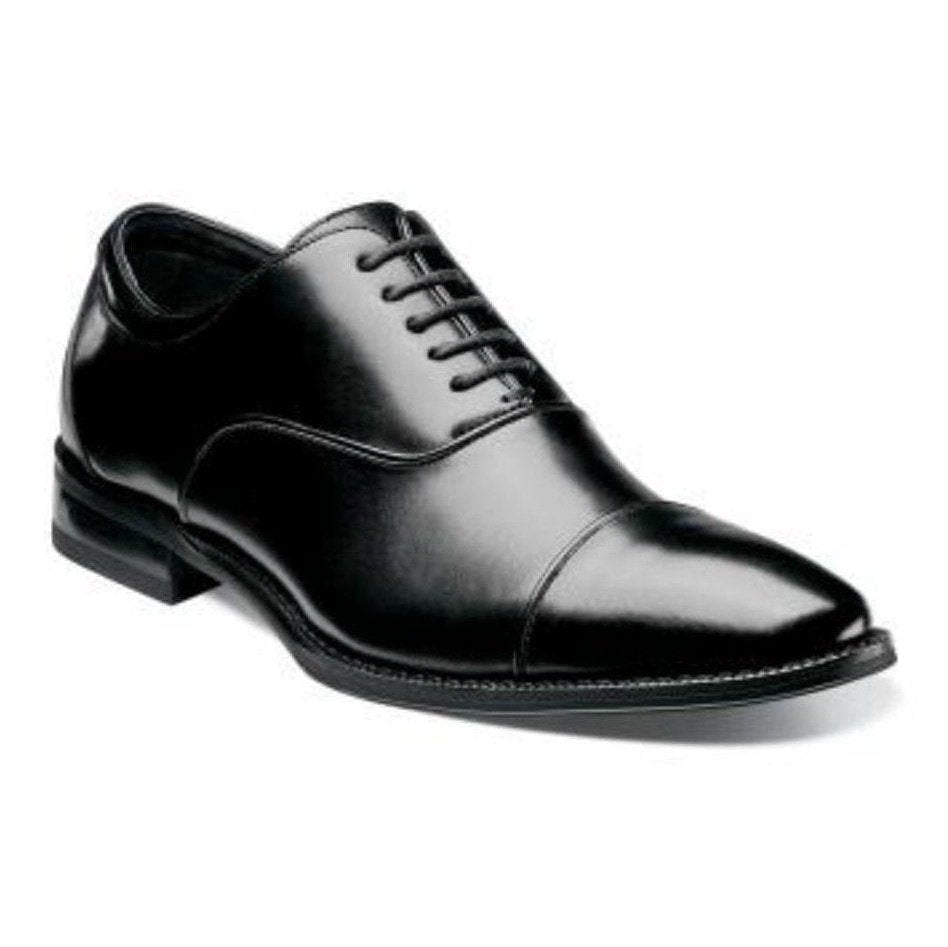 Stacy Adams 10.5 Stacy Adams Kordell Black Oxford Cap Toe Leather Dress Shoes