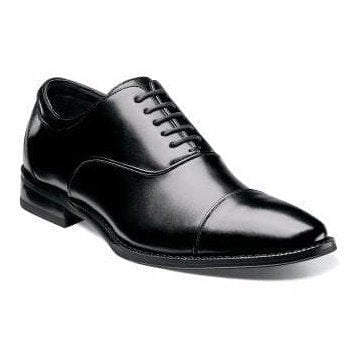 Stacy Adams 7.5 D-M Stacy Adams Kordell Black Oxford Cap Toe Leather Dress Shoes