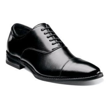 Stacy Adams 8.5 D-M Stacy Adams Kordell Black Oxford Cap Toe Leather Dress Shoes