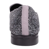 Thumbnail for Stacy Adams Swank Silver & Gray Sparkle Slip-on Dress Shoes - The Suit Depot