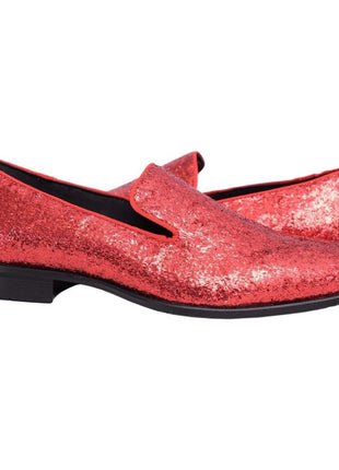 Stacy Adams Swank Textured Red Sparkle Slip-on Dress Shoes - The Suit Depot