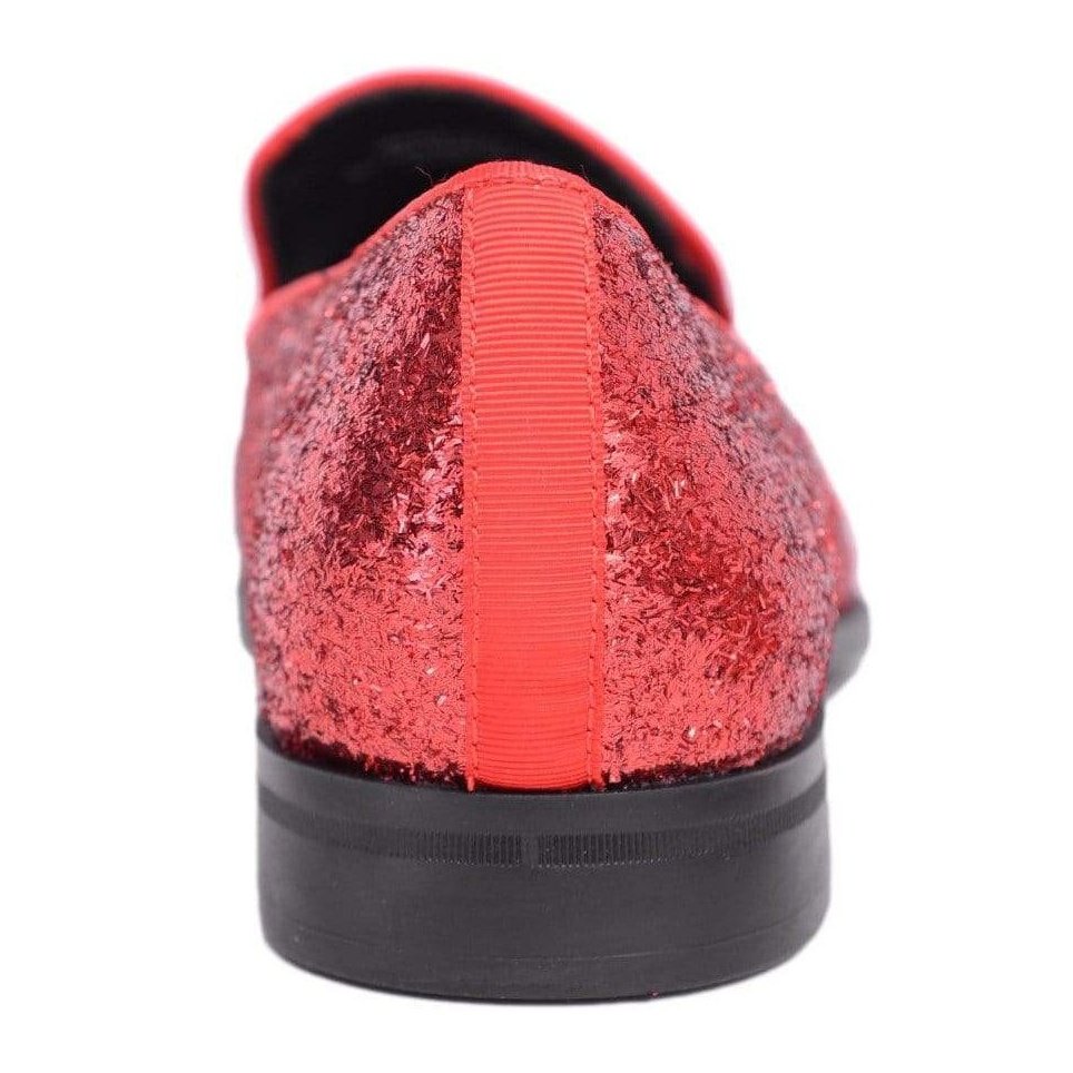 Stacy Adams Men's Swank Red Glitter Slip-On Loafer 9 Stacy Adams Men's Swank Red Glitter Slip-On Loafer 9