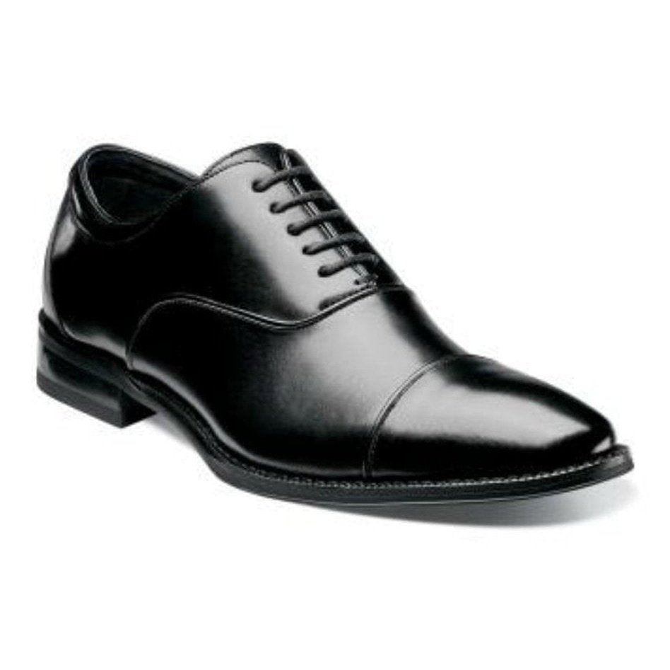 Stacy Adams Kordell Black Oxford Cap Toe Leather Dress Shoes The