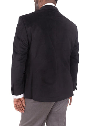 Steven Land Steven Land Classic Fit Black Velvet Velour One Button Tuxedo Dinner Jacket