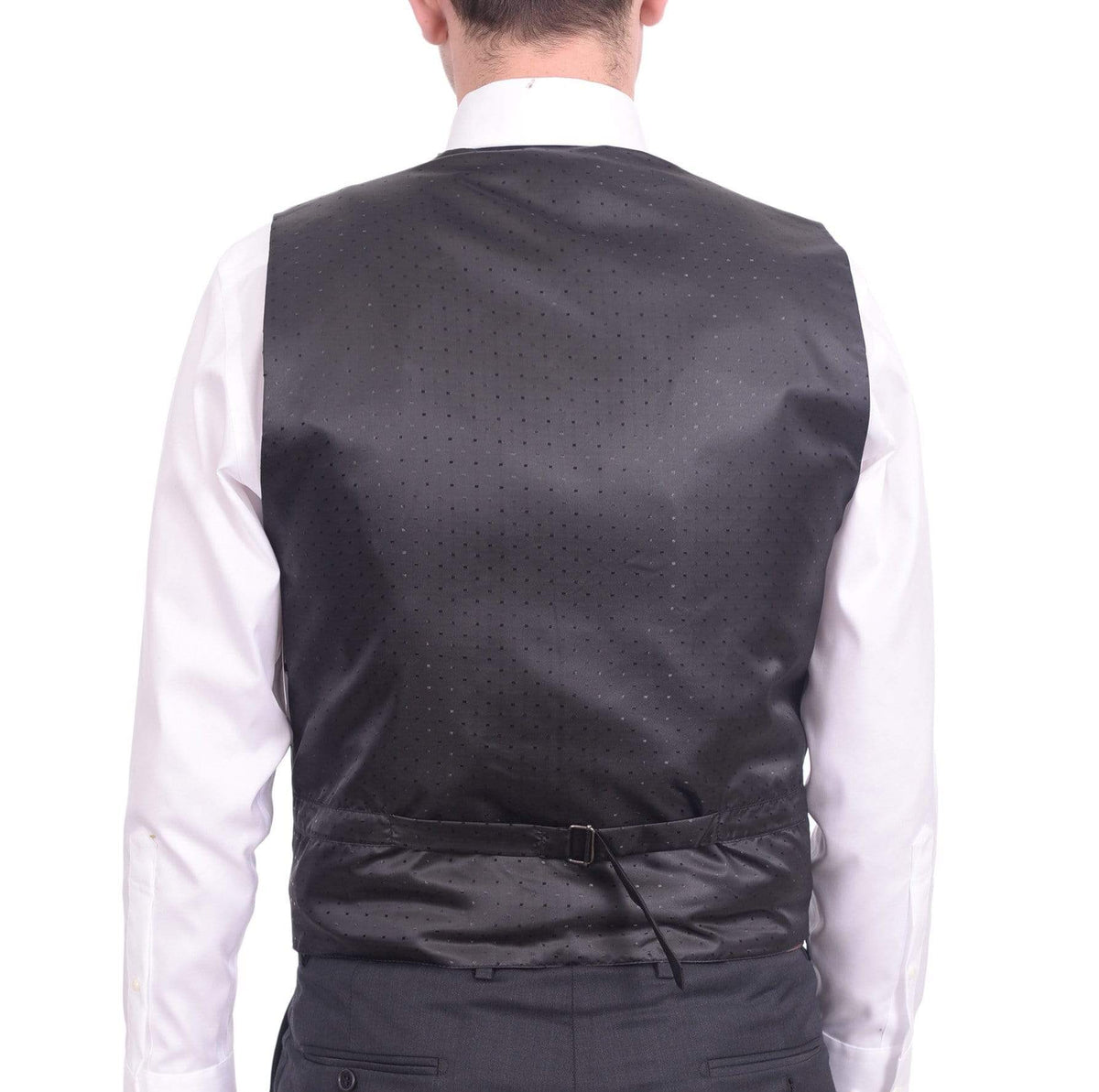 Steven Land Steven Land Solid Black Velour Six Button Vest With Necktie &amp; Bowtie Set