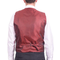 Thumbnail for Steven Land Solid Burgundy Velvet Velour Vest With Necktie & Bowtie Set - The Suit Depot