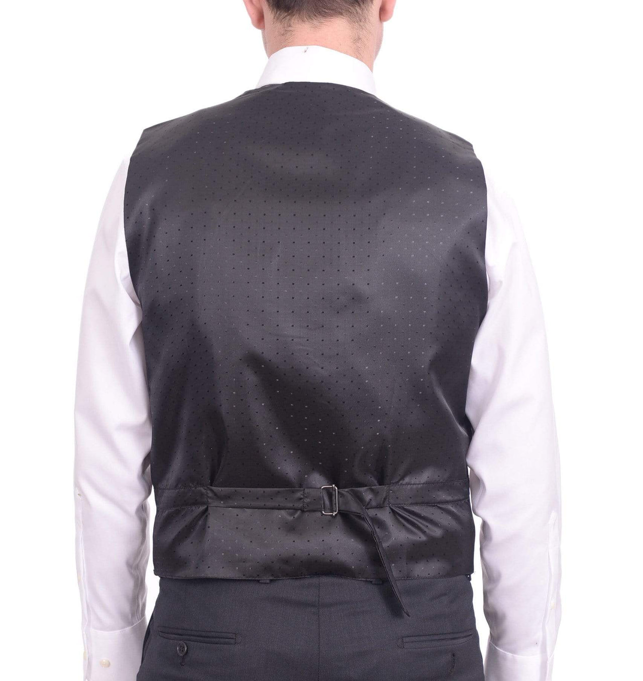 Steven Land Steven Land Solid Gray Taupe Velvet Velour Vest With Necktie & Bowtie Set