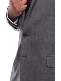 Thumbnail for Steven Land TWO PIECE SUITS Steven Land Classic Fit Gray Stepweave Two Button Wool Suit