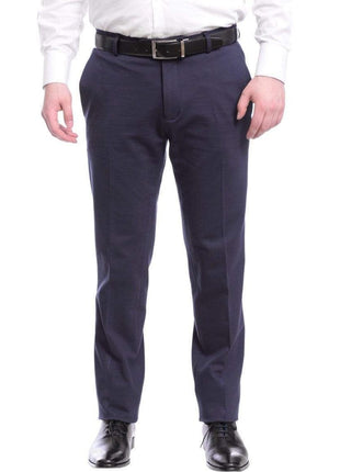 T.O. 30 / 36 Mens Slim Fit Solid Navy Blue Flat Front Stretch Chino Pants