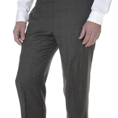 Tasso Elba Sale Pants Tasso Elba Mens Olive Plaid Flat Front Wool Dress Pants