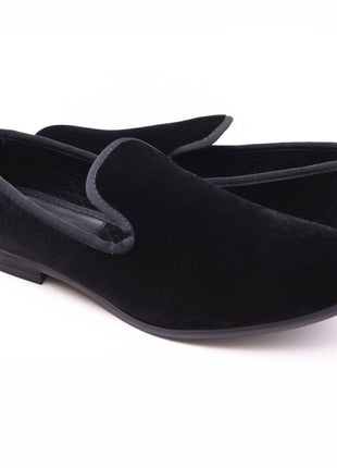 The Lapel Project 8 The Lapel Project Black Velvet Loafer Prom Wedding Slip On Mens Dress Shoes