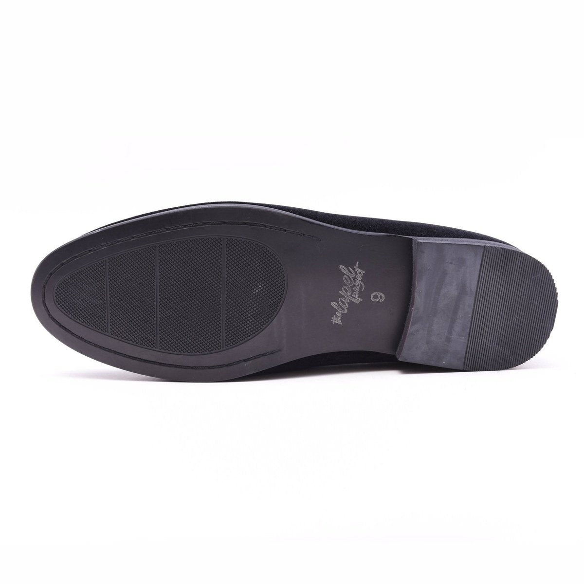 The Lapel Project Black Velvet Mens Slip-On Tuxedo Dress Shoes, 8 The Lapel Project Black Velvet Mens Slip-On Tuxedo Dress Shoes, 8