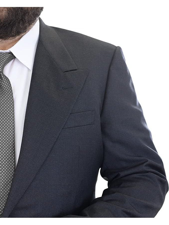 The Suit Depot Corneliani 48R 60 Gray Super 130&#39;s Wool Morning Tuxedo Suit with Peak Lapels