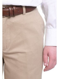 Thumbnail for The Suit Depot Mens 32X29 Mens St. John's Bay Classic Fit Khaki Tan Flat Front Cotton Washable Dress Pants