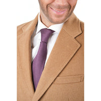 Thumbnail for The Suit Depot OUTERWEAR The Suit Depot Men's Wool Cashmere Single Breasted 3/4 Length Top Coat