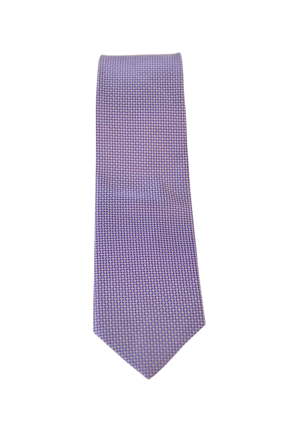 The Suit Depot Purple Dots Arthur Black Premium Silk Tie