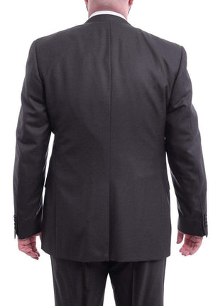 thesuitdepot SUITS Canali Slim Fit 42r 52 Drop 8 Solid Charcoal Gray One Button Wool Suit