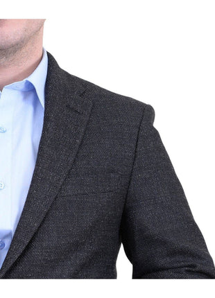 Tommy Hilfiger BLAZERS Tommy Hilfiger Trim Fit Charcoal Textured Soft Tailored Two Button Wool Blazer