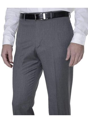 Tommy Hilfiger PANTS 38X29 Tommy Hilfiger Mens Trim Fit Gray Textured Flat Front Wool Dress Pants