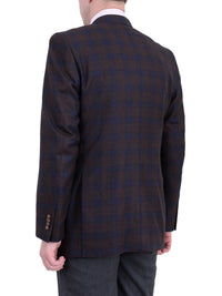 Thumbnail for Zanetti BLAZERS Zanetti Regular Fit Brown Plaid Two Button Wool Blazer Sportcoat